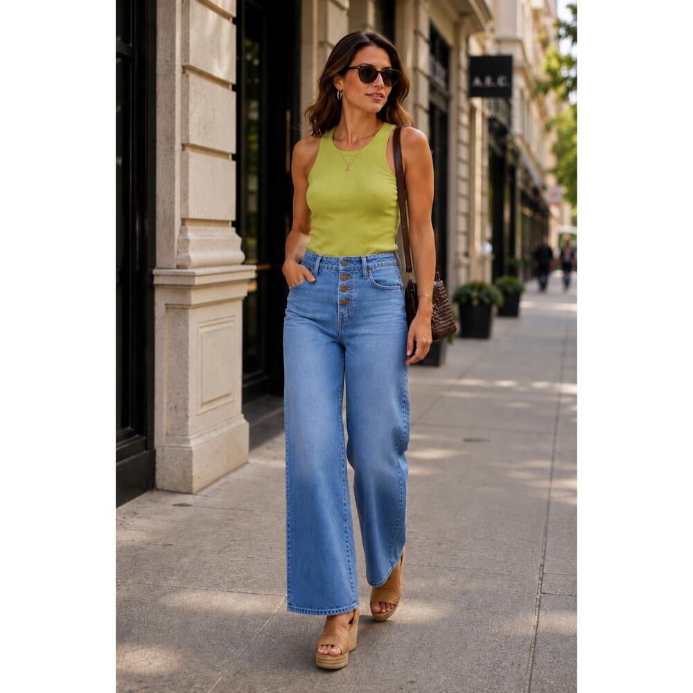 NWT J.CREW Full-Length Wide-Leg Jeans - Women’s Size 28